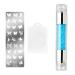 Silicone Nail Art Stamper Tool Stencils Clear Nail Printing Tool Nail Polish Pattern Making Aids Nails Seal Mold Nail Stamp Plate Blue 01