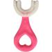 2Pcs Kids U- Shaped Toothbrush Manual Toothbrush Oral Cleaning Tools for Children Training Teeth Cleaning Whole Mouth Toothbrush 360 Oral Teeth Cleaning Design for Toddlers and Children (Pink) - Buy Online on GoSupps.com