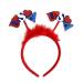 hgnxa 4th July Hair Hoop Headwear for Independence Day Headband American Head Boppers American Theme Independence Day