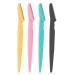 Rnitle Eyebrow Razors Shaper 4 Pieces Eyebrow Trimmer Portable Facial Hair Remover Eyebrow Razors Facial Hair Remover Shaver Trimmer Shaper with Precision Cover for Women and Men