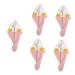 Ciieeo 5pcs Coral Fleece Dry Hair Hat Elastic Hair Ties Water Absorbent Hats Cauldron Cup Quick Dry Hair Turban Elastic Hair Bands Shower Hair Turban Has Absorb Water Pink Absorbent Cap