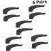 Gleavi Slipproof Glasses Ear Pads - 5 Pairs Hooks for Glasses Sunglasses & Sport Accessories - Enhance Comfort & Stability - Black 3.6x1.6cm - Buy Online on GoSupps.com