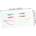 Hemoton 4Sets Paper stickers Colorful Eyeliner Sticker Creative Eyeliner Sticker 1 count (Pack of 1) Colorful - Buy Online on GoSupps.com