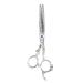 Hairdressing Shears with Antique Decoration Professional Hair Cutting Thining Scissors Salon Barber Hairdressing Shear(Thinning Shears-Silver)