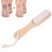 Footstone file - footfish corneal removal Bimsstein Foot pedicure tool wood pedicure footwear with handle foot pedicure tool for feet hands and body peeling