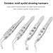 Dajidafu Stainless Steel Eyelid Precision Tweezers Eye Clogging Removal Cleaning Clamps Tools with Non-Slip Handle Personal Care Small Round Tip - Buy Online on GoSupps.com