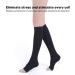 Buy XXL Knee-High Compression Stockings 20-30 mmHg - Opaque Unisex Open Toe for Varicose Veins & Edema | International Shipping Available - Buy Online on GoSupps.com