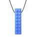 ARK's Brick Stick XXT Textured Chew Necklace Made in The USA (Very Firm, Blue)