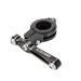 Kbrotech Bicycle Water Bottle Cage Holder Mount Adapter Adjustable Compatible Bike Handlebar Seatpost Fork Ultra Strong 7075 Aluminum Alloy CNC Machined Sigle black