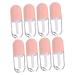 Lot de 8 Tubes D'huile L vres Transparents 5ml Petits Format Voyage Rechargeables pour Femmes Fournitures de Gloss L vres Rose