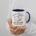 Anniversary Mug Roses are Red Foxes are Clever I Like Your Butt Valentine's Day Gift Inside Coloured Coffee Tea Mug. (Navy Blue) - Buy Online on GoSupps.com