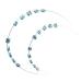 1 Pack Temporary Tooth Decoration with Metal Wires Metal Bracket and Orthodontic Ligature Ties Practice Props for Dental Students Orthodontist Explain Props (Blue)