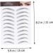 Outanaya 6 Sheets Tint for Eyebrows Black Makeup Brow Sticker False Eyebrows for Men Black Sticker - Buy Online on GoSupps.com