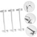 Hoement 3pcs Hook up Over The Door Hanger Towel Rack Clothes Rack Clip Hooks Door Storage Rack Abs White - Buy Online on GoSupps.com