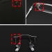 Buy Dookaa Black Metal Glasses Brackets - 1 Hole Repair Set for Borderless Glasses | International Shipping Available - Buy Online on GoSupps.com