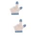 Toyvian 2 pairs of boys and hand months-mesh protection for girls kit sky-fingers that do not protect the baby teeth.