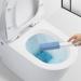 Pumice Stone for Toilet Toilet Limescale Remover 2 Pack Handle Toilet Bowl Cleaner Hard Water Build Up Remover with Ergonomic Handle for Kitchen/Bath/Pool/Household Cleaning Gray+Blue - Buy Online on GoSupps.com