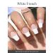 Buy UV Gel Nail Film - 20 Thin Polish Strips + File & Skin Sticks | UVNails White French Line - International Shipping Available - Buy Online on GoSupps.com