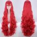 Shop 110cm Houseki No Kuni Padparadscha Red Wig Long Curly Wavy Cosplay Hair | Heat Resistant Synthetic + Free Wig Cap - Buy Online on GoSupps.com