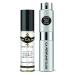 CA Perfume Duo Impression of Aqua Giorgi Profumo For Men Eau de Parfum Refillable Atomizer Sprayer + Fragrance Body Oil Long Lasting Sample Travel Size Roll-On Bottle 0.27 Fl Oz+0.33 Fl Oz