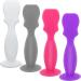 Baby Diaper Cream Spatula Applicator 4 Pack Baby Butt Paste Spatulas Made of Soft Silicone Mini Baby Diaper Rash Cream Brush (Small) purple gray pink white