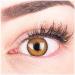 Glamlens colored brown contact lenses Mirel Brown strongly covering natural silicone comfort lenses - 1 pair (2 pieces) with strength -0.75 diopters