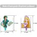 Princess and Prince Cupcake Toppers Birthday Cake Decorations Party Supplies Decor 50 counts - Buy Online on GoSupps.com