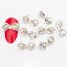 10pcs 3D Nail Art Crystal Rhinestone Bow Big Gems Charms for Nail Art Decoration Jewelry Sparkle Craft DIY Beads (#3030 10pcs)