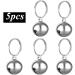 Partns Silver Dog Bells - 5 Pack Jingle Bells for Dog Collars & Decor | Durable Metal Key Rings - Buy Online on GoSupps.com