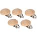 Charming Beech Wood Baby Pacifier Clips - Set of 5 - Cute & Durable Holders (3 cm) - Buy Online on GoSupps.com