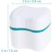 Buy ROSENICE Green Denture Tooth Storage Box with Rinse Basket - Safe & Stylish Dental Care Solution - Buy Online on GoSupps.com