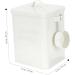 HOMOCONO Box Laundry Organizer Condensate Beads Bucket Bucket Containers with Lids Iron White 1 count (Pack of 1) White - Buy Online on GoSupps.com