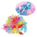 100PC Mini Pacifier Set - Colorful Acrylic Baby Pacifiers for Baptism Birthday & Baby Shower Decoration - Mixed Transparent Colors - Buy Online on GoSupps.com