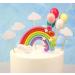 Rainbow Cake Topper Cupcake Pick Wedding Birthday Party Favor Dessert Rainbow Design Cake Pick - Buy Online on GoSupps.com