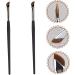 KALLORY 2pcs Eyebrow Brush Eye Makeup Eyeliner Brush Slanted Thin Eyeliner Brush Qingxian Miss Eyes 16X1CM As Shown - Buy Online on GoSupps.com