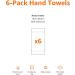 Amazon Basics GOTS Certified Organic Cotton Hand Towel 6-Pack in Pristine Snow - Soft & Absorbent Towels - Buy Online on GoSupps.com