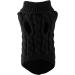 Wocharm Knitted Jumper Sweater for Small Dogs and Cats - Winter Warm Pet Clothes (Black XL) - Buy Online on GoSupps.com