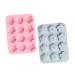 Zerodeko 4 Pcs Silicone Mold Christmas Party Baking Supplies Chocolate Christmas Xmas Soap Christmas Soap Flower Mould Silicone Soap Molds Flower Candle Mold Jelly Silica Gel 17X12.6X1.2CMx2pcs