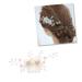 HAPINARY Crystal Headpiece Wedding Headpiece Prom Headpiece Crystal Hair Accessories Pearl Wedding Hair Accessories Flower Hair Accessories Pearl Headpiece Flower Girl Bride White Headband