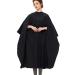 izzycka Professional Barber Cape With Armholes - Hands Free All Purpose Cape 64"x56" Large Waterproof Salon Capes for Hair Stylist - Nylon Hair Cutting Cape For Hair Dye, Hair Color,Haircut Black B-w/ Armholes - Black