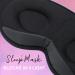 Arana AQ/Black Dream Sleep Mask for Men and Women - Comfortable Blindfold for Better Sleep - Buy Online on GoSupps.com