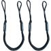 Pack of 4 Bungee Dock Lines for Boats - 4-5.5 ft Black Mooring Rope & Shock Absorb Tie - Boat Accessories - Buy Online on GoSupps.com