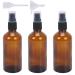 Fogawa 3 100ml atomizer spray bottle glass spray atomizer bottles brown transparent empty fog spray bottle travel perfume dust with pipette and funnel for perfume essential oil