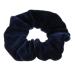 Fenteer 5 Velvet Scrunchies - Elastic Hair Ties & Ponytail Holders for Women in Navy Blue | Trendy Hair Accessories - Buy Online on GoSupps.com