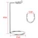 Linkidea Stainless Steel Travel Shave Razor Holder - Men's Safety Razor & Shaving Brush Stand (Silver) 4.7 - Buy Online on GoSupps.com