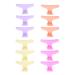 Butterfly Salon Clip 12 Pack Hair Clamps Clips Hairdressing Clamps Hair Barrette Hair Section Claw Holding Hair ClipsHair Claw Clips Hairdressing Salon Tool for Barber Shop Home(Crystal hair clip)
