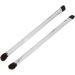 Double Ended Eyeshadow Brush with Soft Fiber Hair Professional Silver Makeup Brush Concealer Brush for Women and Makeup Artist Even Powder Grasping Electroplated Handle  - Buy Online on GoSupps.com
