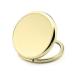 Soft portable cosmetics accessories portable round metal double-sided travel pocket mirror for women beauty make-up tools-gold colors