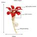 Pin Jewelry Gifts for Women Ladies Fashion Accessories Ladies Elegant Enamel Lily Brooch Cubic Zirconia Flower Party Banquet Brooch Brooches & Pins - Buy Online on GoSupps.com