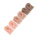 Silicone Ear Model 3 Colors Ear Display Mold Soft Flexible 3 Pairs Simulation for Beauty Salon